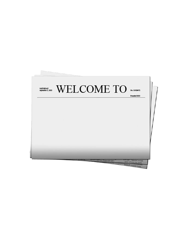 Newspaper that says Welcome to The Feed